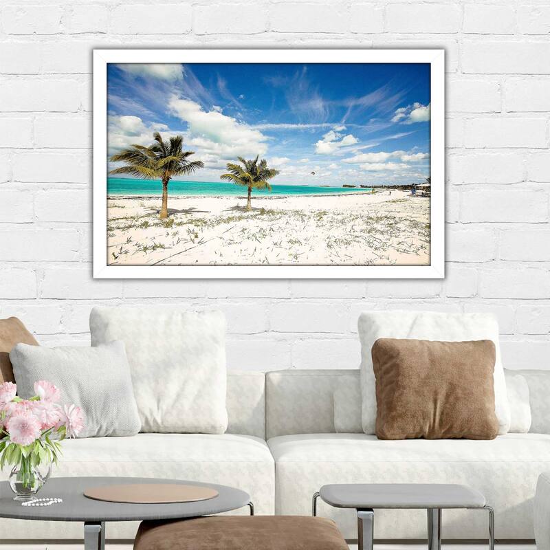 "Palms and Kites (Horizontal)" Print on Acrylic On Sale Bed Bath